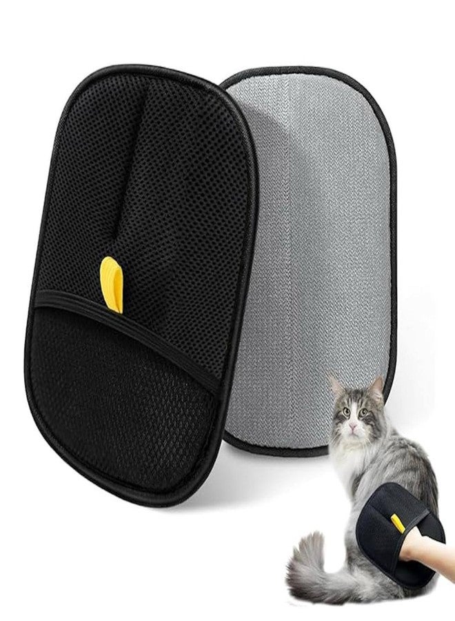 BYRM Pet Hair Removal Gloves, Static-Enhanced Pet Hair Removal Mitt, Reusable Grooming Mitt Cleaning Glove for Furniture, Carpets, Car Seats & Gentle Massage for Dogs Cats (23.5x18cm) - Image 1